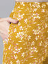 Mustard Pure Cotton Floral Printed Straight Co-Ord Set